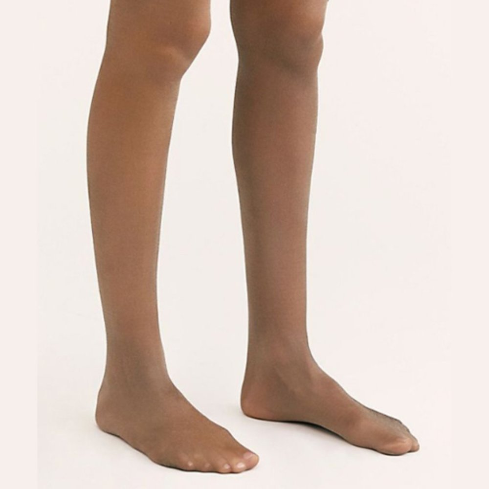 FREE PEOPLE Time to Shine Semi Sheer Nude Tights